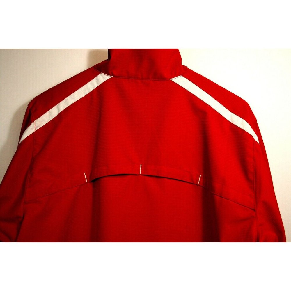 Adidas Jacket Mens Sz Small Nebraska Woven Warmup Style 6985A Red $49 - Picture 6 of 12